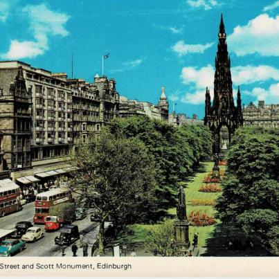 Princess St & Scott Monument, Edinburgh