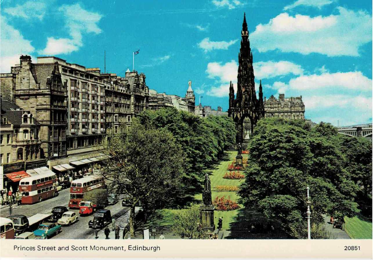 Princess St & Scott Monument, Edinburgh