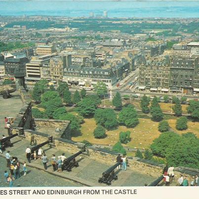 Edinburgh, Princes Street and Edinburgh from the Castle
