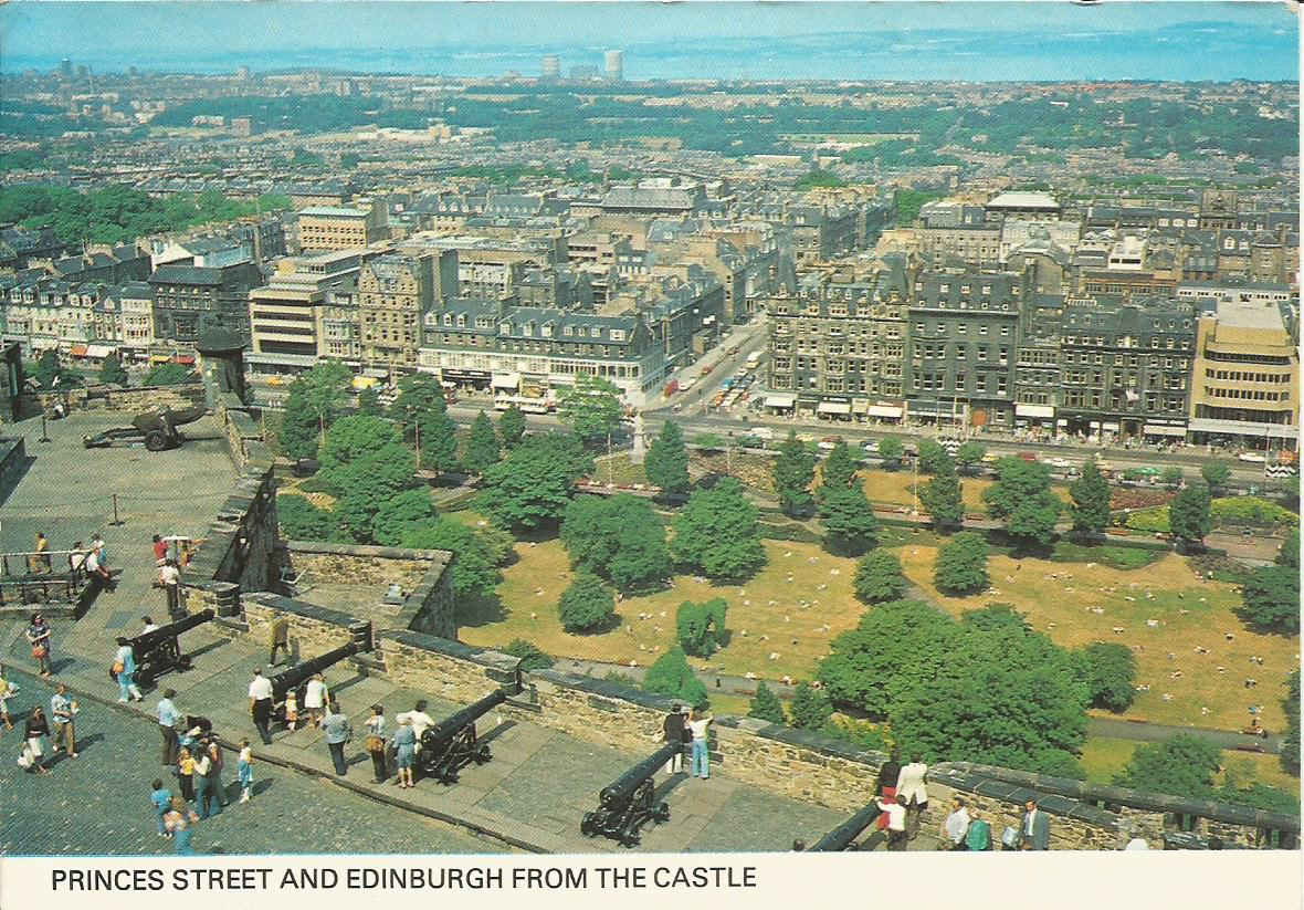 Edinburgh, Princes Street and Edinburgh from the Castle