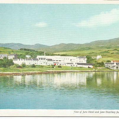 Isle of Jura, Jura Hotel and Distillery from the pier, Craighou