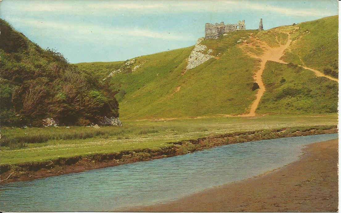 Gower Peninsula, Pennard Castle from the Estuary