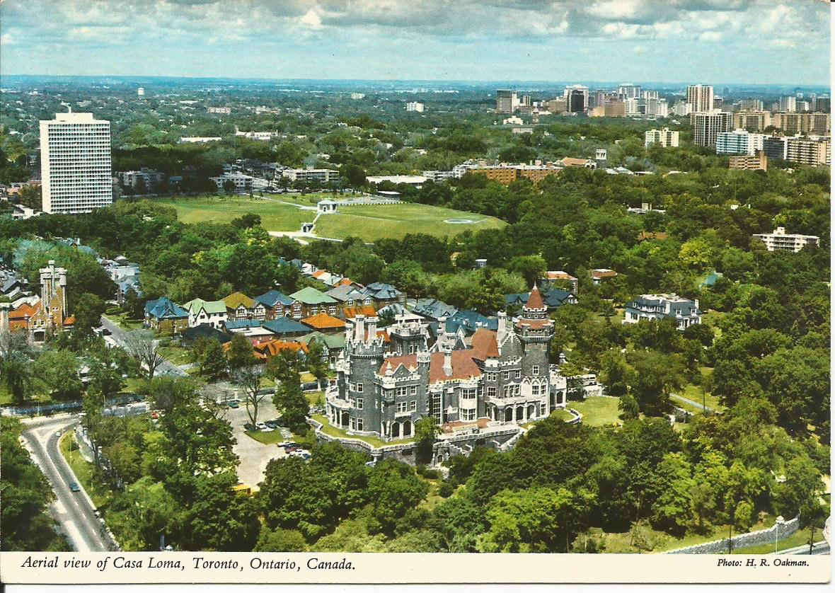 Toronto, Aerial view of Casa Loma