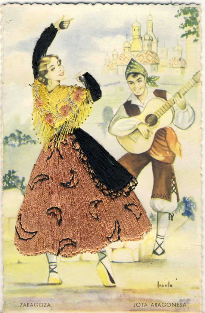 SPANISH dancer with yellow shawl