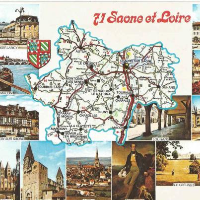 Saône-et-Loire, Department between Saône-and Loire Rivers