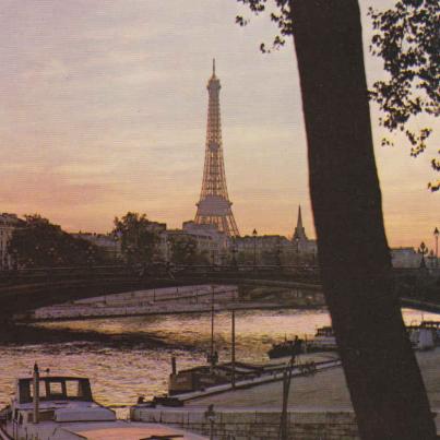 Sunset on the Seine, Paris