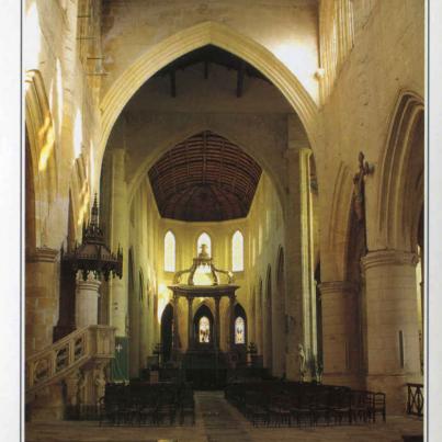 Interior St Peter's Cathedral Saintes France