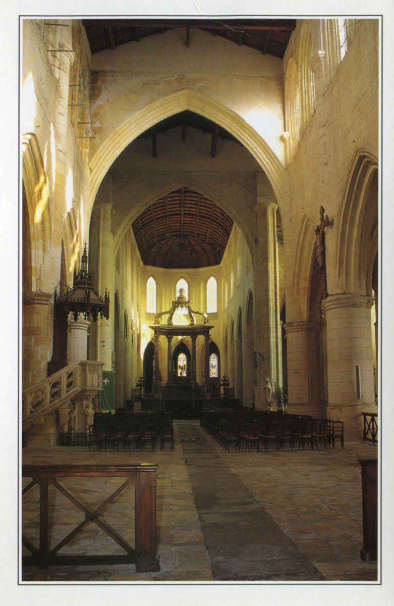 Interior St Peter's Cathedral Saintes France