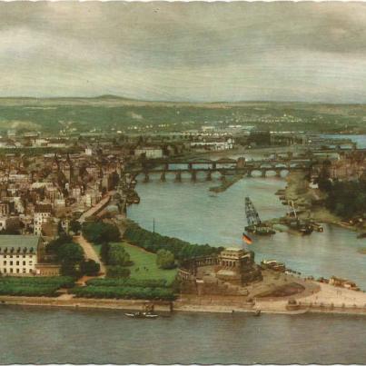 Koblenz_ Deutches Eck _Where the Moselle joins the Rhine_