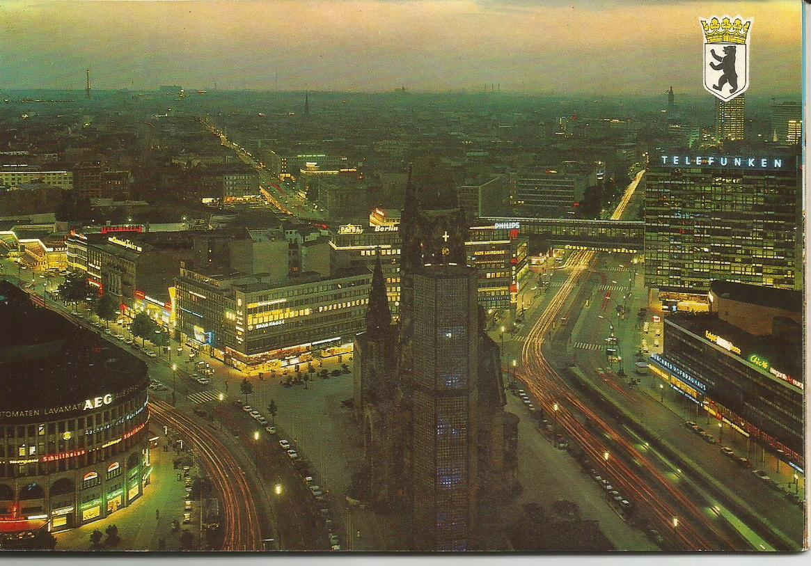 Berlin,View over City and Kurfürsterdamm