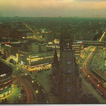 Berlin,View over City and Kurfürsterdamm