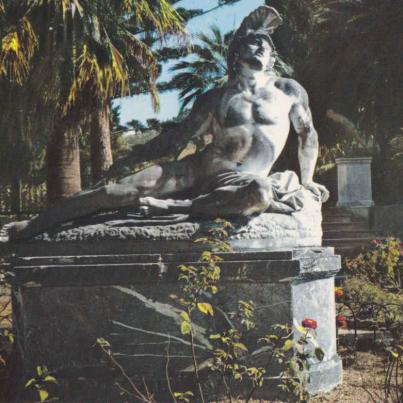 Achilles dying, Corfu