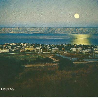 Tiberias_ Lake of Galilee and Golan Mountains at Moonlight_001