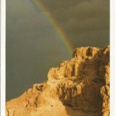 Masada, Rainbow over Masada