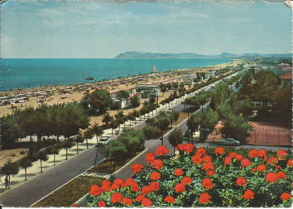 Riccione_ Promenade along the Sea and Beach