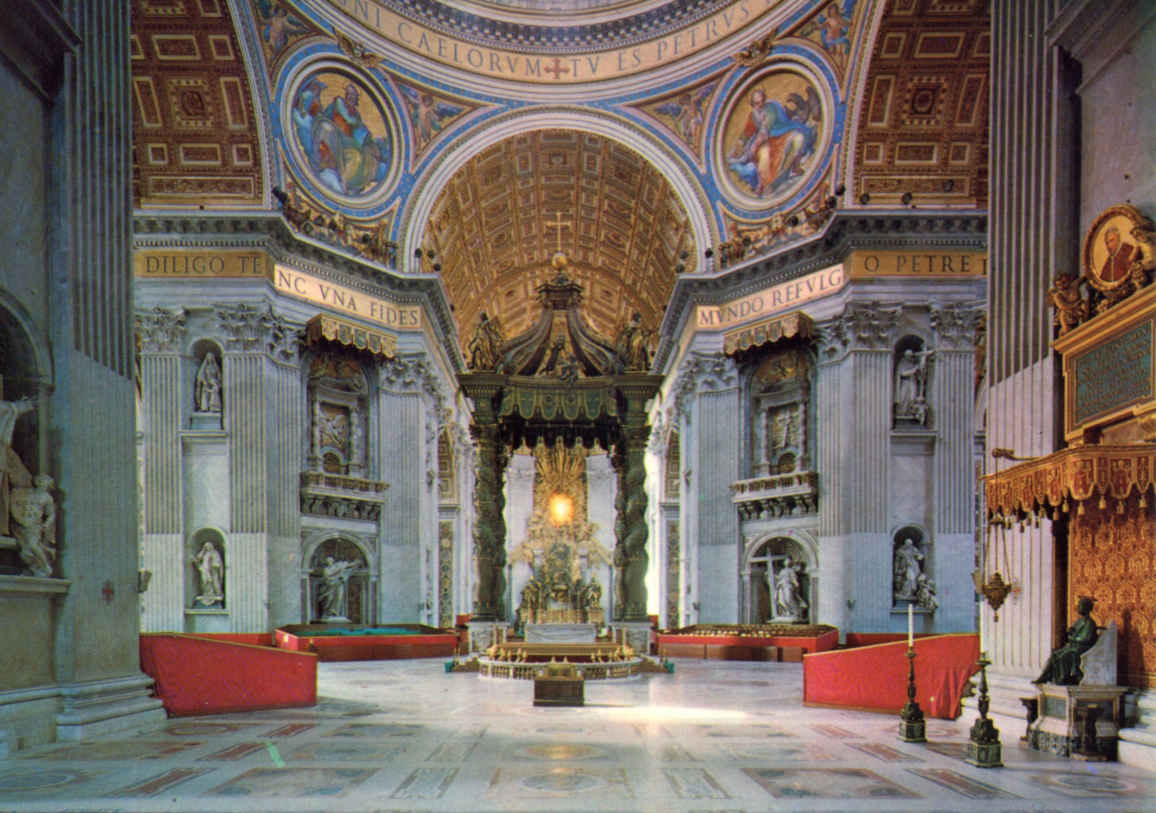Interior St Peter's Basilica Vatican City