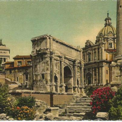 Rome, Roman Forum - Settimio Severo Arc