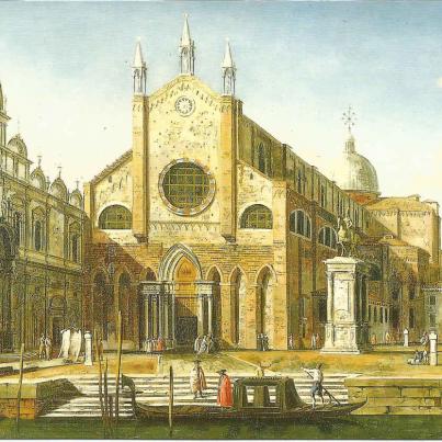 Venice, The Church of San Giovanni and Paolo by Giovanni Antonio Canal (1697-1768)