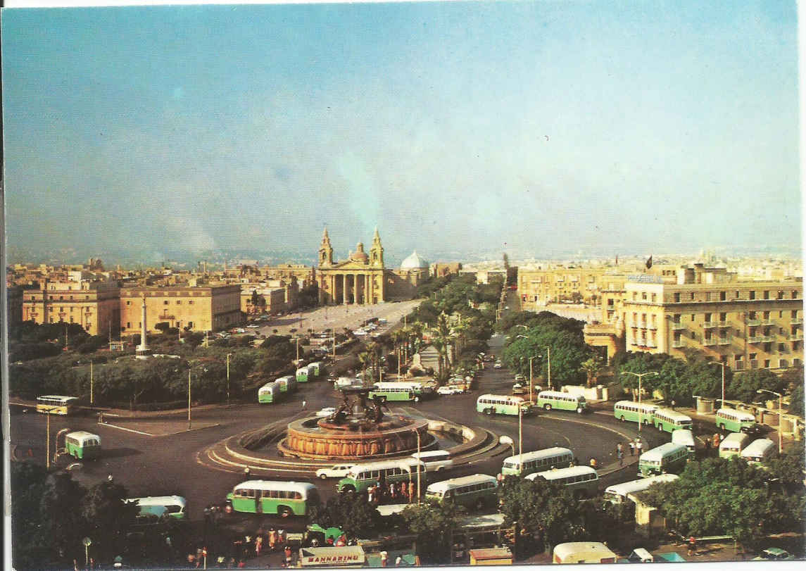 Floriana, Triton Fountain &amp; Bus Terminus