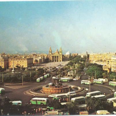 Floriana, Triton Fountain &amp; Bus Terminus