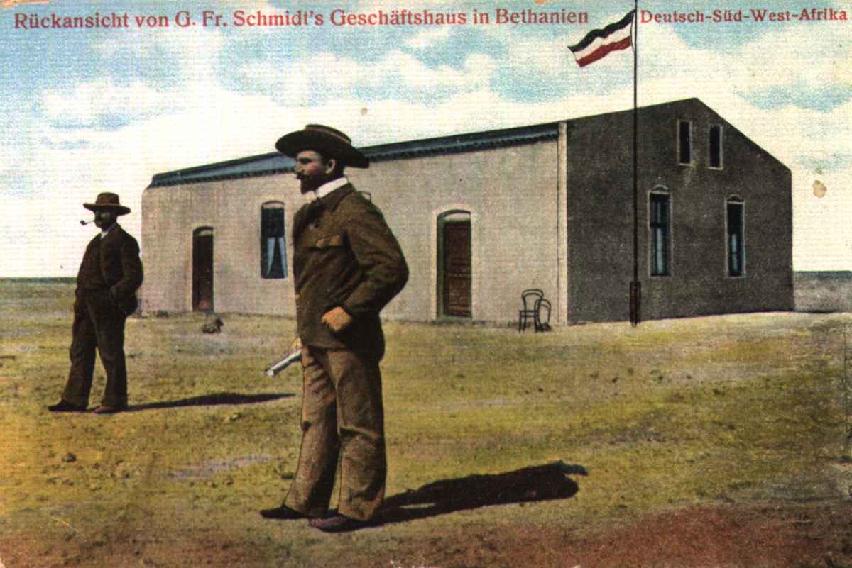 Rearview of Schmidts Geschaftshaus in Bethanien