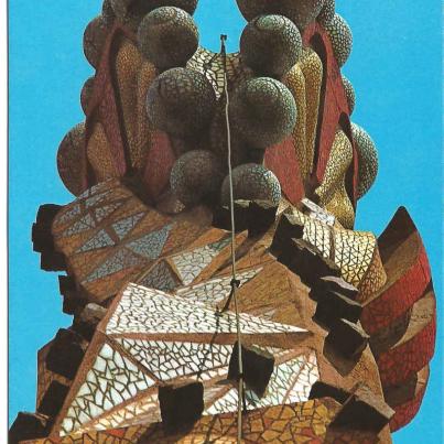 Barcelona, La Sagrada Familia Temple - Tower detail