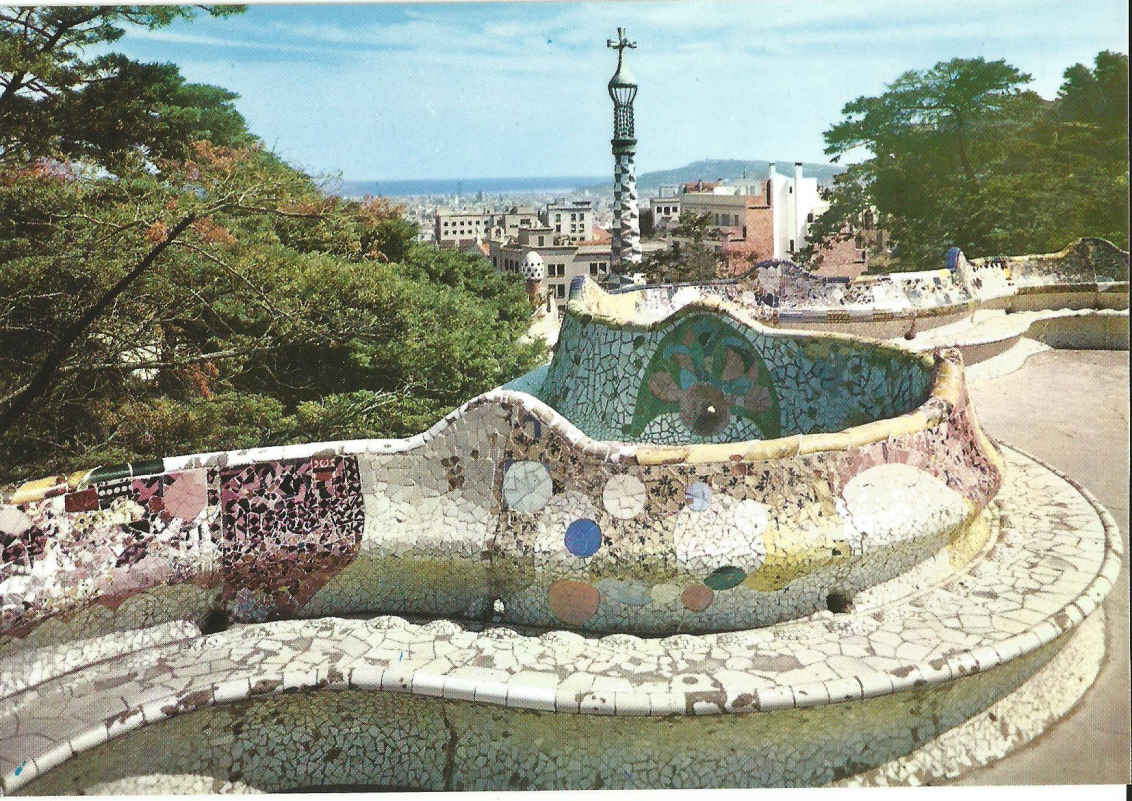 Barcelona, Güell Park, view from the Park Güell (Gaudi)