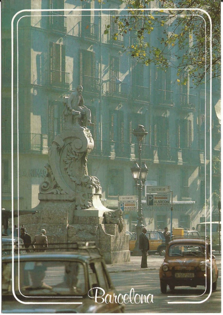 Barcelona, Monument to Federico Soler &quot;Pitarra&quot;