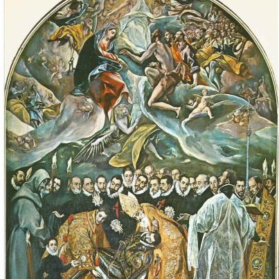 Toledo, St. Thomé.The burial of Count Orgaz (Greco painting)