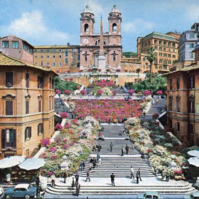 Spanish Step and The Trinita dei Monti