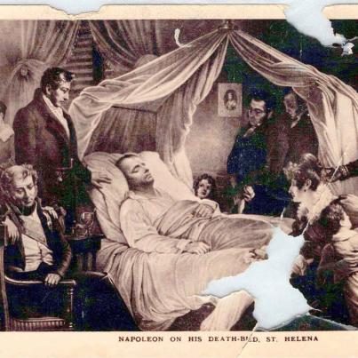 Napoleon on his death bed-St Helena