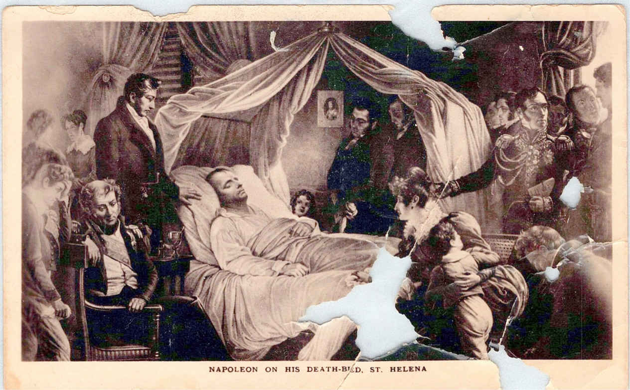 Napoleon on his death bed-St Helena