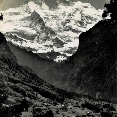 Jungfrau in Swiss Alps from Interlaken