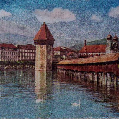 Kapellbr_cke Lucerne Switzerland