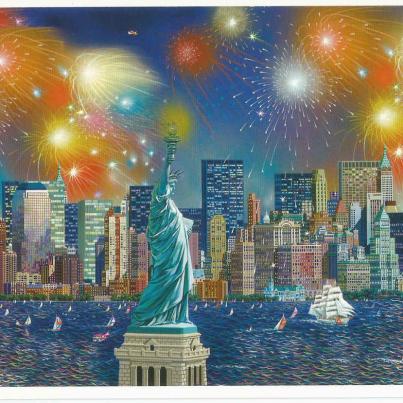 New York, Manhattan Celebration by Alexander Chen