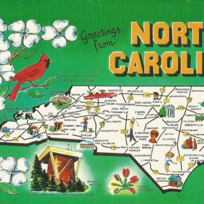 North Carolina, Tar Heel State, Old North State. Capital RALEIGH