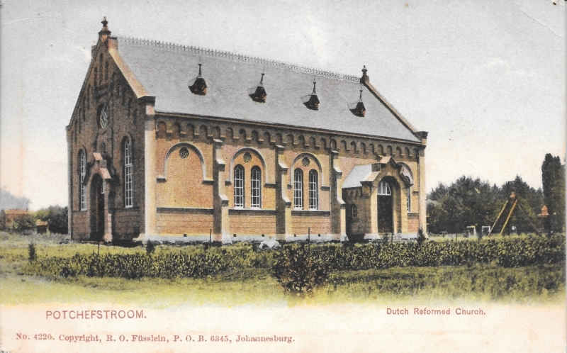 Dutch Reformed Church Potschefstroom postal cancellation 12.6.1909