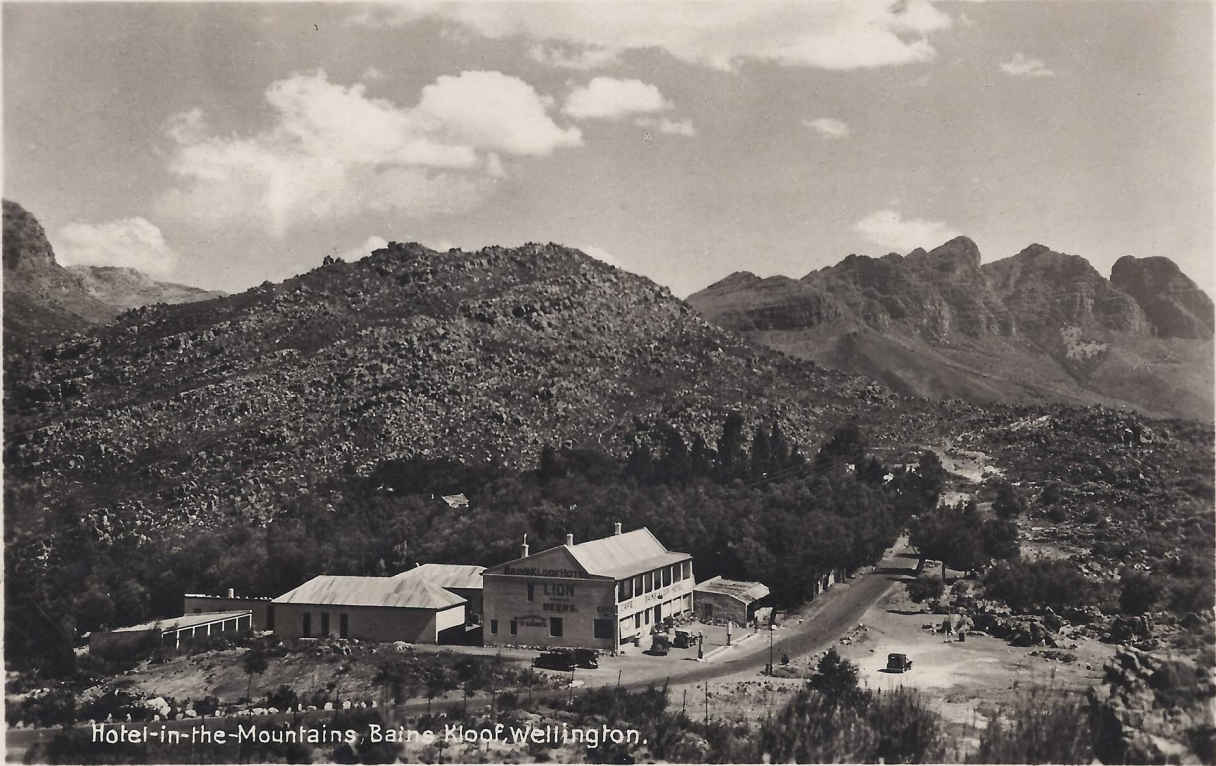 Hotel in the Mountain Bains Kloof Wellington, hand dated 1907