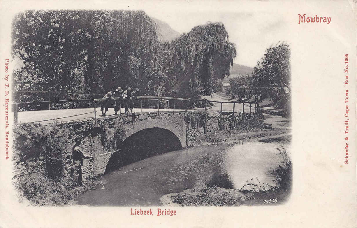 Mowbray Liebeek Bridge postal cancellation 7.4.1904
