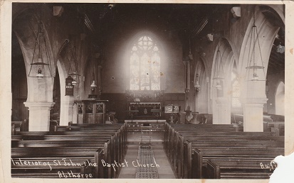 Interior of St John the Baptist Church, Abthorpe