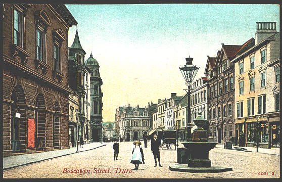 Cornwall, Truro Boscawen Street c 1906