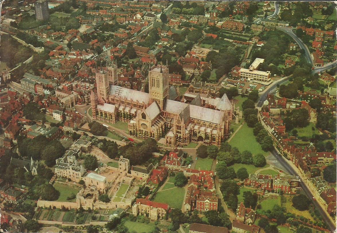Lincoln, The Cathedral, Aerial View