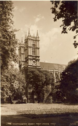 London Westminster Abbey from Deans Yard